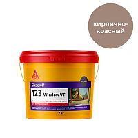 Sikacryl®-123 Window VT, 7 кг, Кирпично-красный оконный герметик акриловый для внутренних работ, ведро – ТСК Дипломат